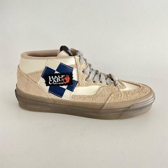 New Vans X Rokit Half Cab 33 DX Suede Sneakers 7.5 Beige - Picture 2 of 13